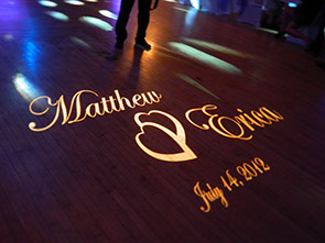 Gobo Logo Projection on Dance Floor